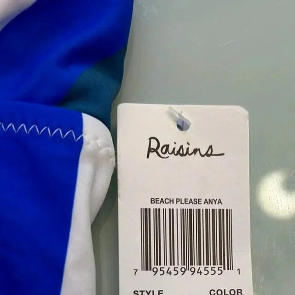 NEW Raisins Beach Please Anya Multi-color Stripe Bikini Top Tankini Swimsuit - L - Picture 4 of 6
